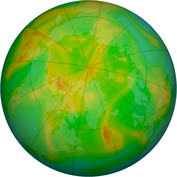 Arctic ozone map for 09 June 2006